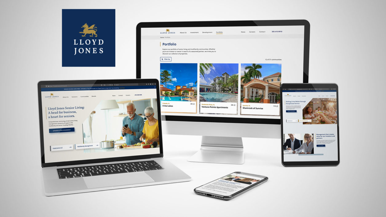 Lloyd Jones Launches New Websites for its Investment, Senior Living, and Multifamily Divisions